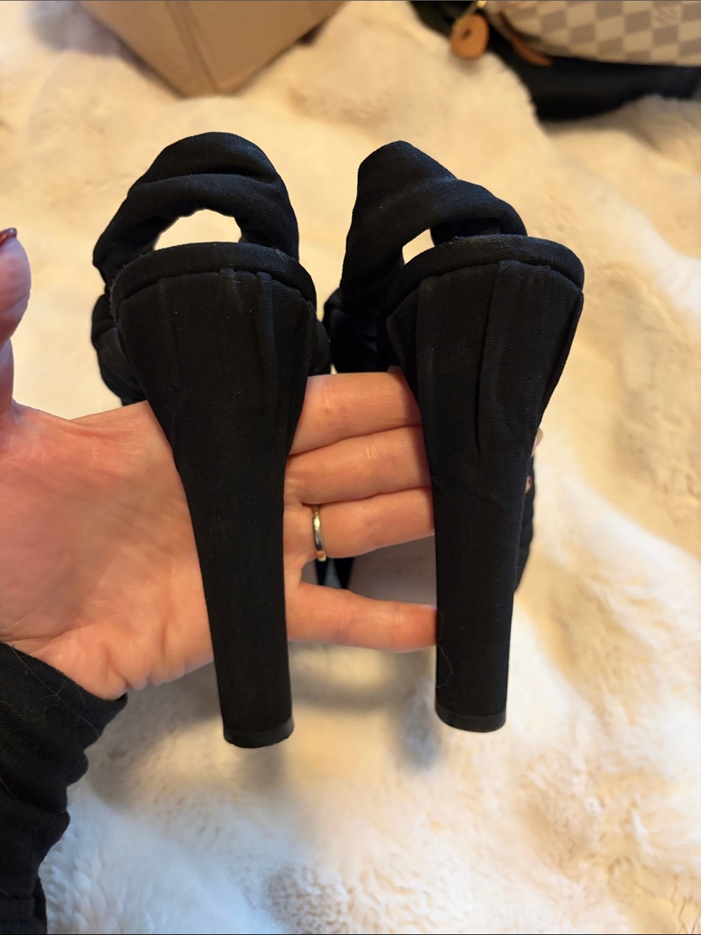 Prada Black Knotted High Heel Sandals - Women - Picture 5 of 9